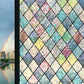 Coloured crystal grid 70*100cm
