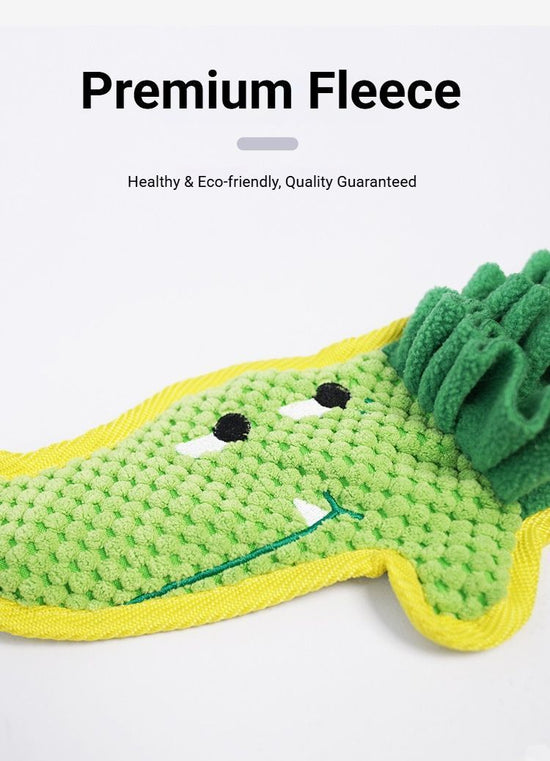 Dog Snuffle Mat for Foraging and Enrichment crocodile