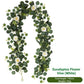 Eucalyptus with Flowers - 72 Heads-white