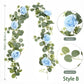 Eucalyptus with Flowers - 72 Heads-white