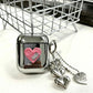 Floral Electroplated Case + 3 Heart Charms AirPods Pro