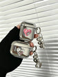 Floral Electroplated Case + 3 Heart Charms AirPods Pro 2