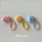Floral patches+off-white base shell+colorful bracelet Apple AirPods 3