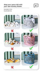 Fold the dirty clothes basket-large pink