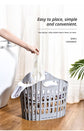 Fold the dirty clothes basket-small white