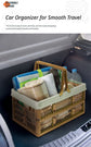 Folding picnic basket-Blue with Gray