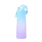 Gradient of pink and blue 0 Sugar 0 Calorie Scented Water Bottle