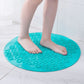 Gray Round Non-Slip Massage Bath Mat 30×30cm