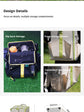 Green 4-Piece Set-Bag+Aluminum Table Frame+2 Moon Chairs