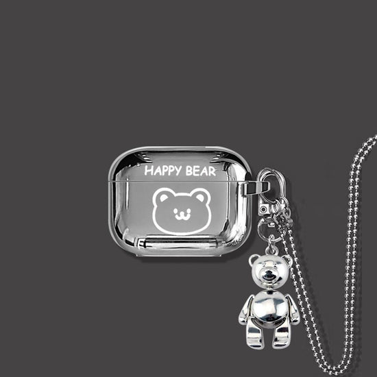 HAPPY Bear Airpods Pro2 Case+Keyring+Necklace
