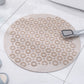 Ivory Round Non-Slip Massage Bath Mat 30×30cm