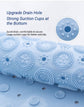 Ivory Round Non-Slip Massage Bath Mat 30×30cm