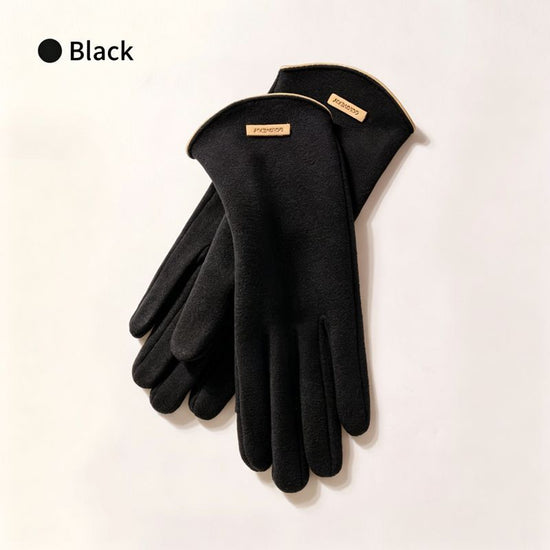 Ladies Winter Warm Cashmere Gloves DY43 Dai Yue Black