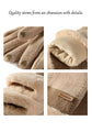 Ladies Winter Warm Cashmere Gloves DY50 Khaki