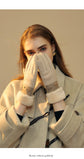 Ladies Winter Warm Cashmere Gloves DY50 Pink