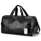 LargePULeatherTravelGymBag-Black