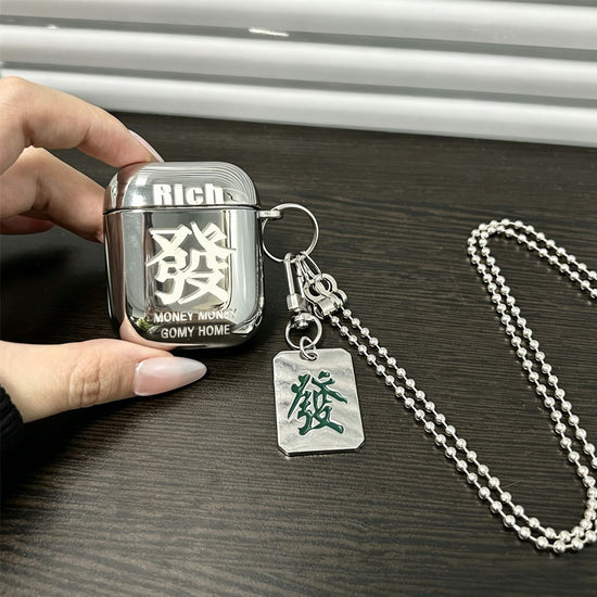Laser Engraved Fortune + Matching Keychain + Necklace AirPods 1