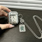 Laser Engraved Fortune + Matching Keychain + Necklace AirPods 2