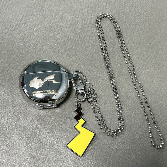 Laser Engraved Pikachu + Matching Keychain + Necklace AirPods 3