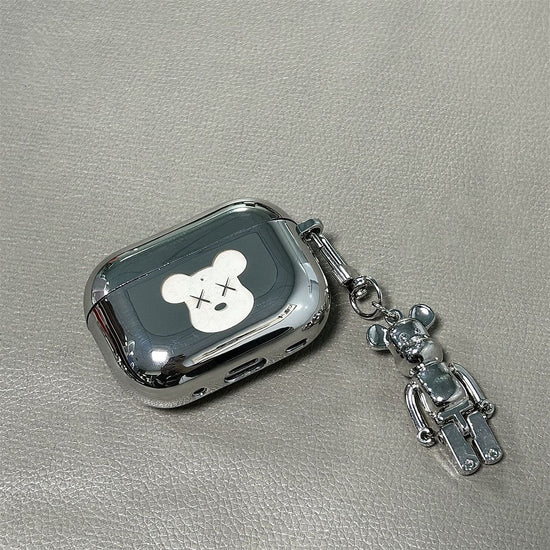 Laser Engraved XX Bear + Matching Keychain Apple AirPods 1