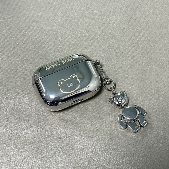 Laser Engraved XX Bear + Matching Keychain Apple AirPods pro