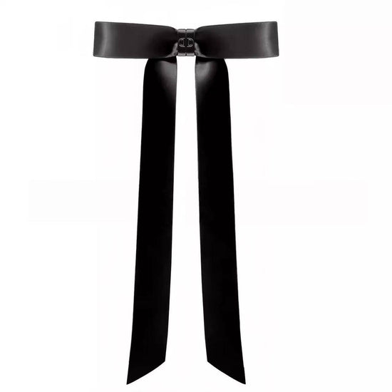 Magnetic Bow Hair Claw Clip Black