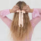 Magnetic Bow Hair Claw Clip Black