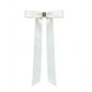 Magnetic Bow Hair Claw Clip White