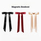 Magnetic Bow Hair Claw Clip White