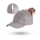 Magnetic Ponytail Cap Grey