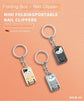 So he carried folding nail clippers-Silver Mini cat