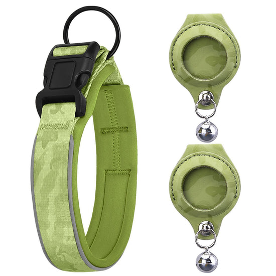 Pet positioning collar-Camo Green 1Pair2-XL-without locator