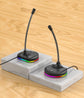 RGB Desktop Microphone 3 USB HUB Model Black