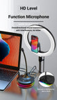 RGB Desktop Microphone 3 USB HUB Model Black