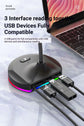 RGB Desktop Microphone 3 USB HUB Model Black