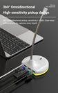 RGB Desktop Microphone 3 USB HUB Model White