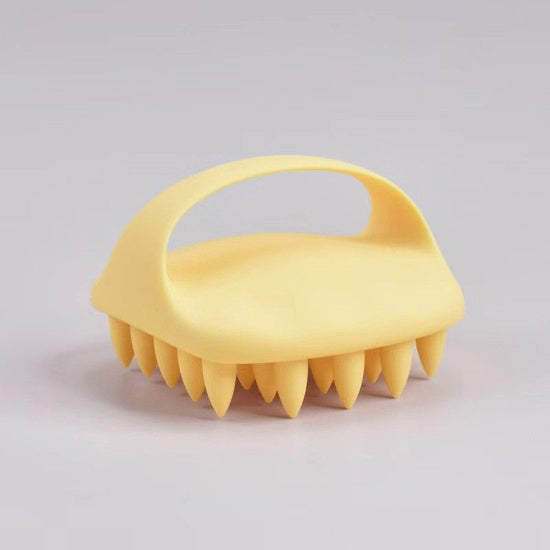 Scalp Massage Shampoo Brush-Cream Yellow