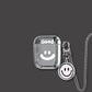 Smiley Face AirPods 1 2 Case+Keyring+Necklace