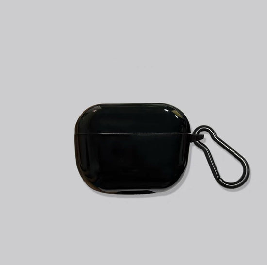 Solid Black Soft Case + Hook AirPods Pro 2
