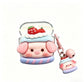 Strawberry Hat Pig Bluetooth Earphone Case + pendant AirPods 4