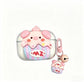 Strawberry Hat Pig Bluetooth Earphone Case + pendant AirPods Pro 3