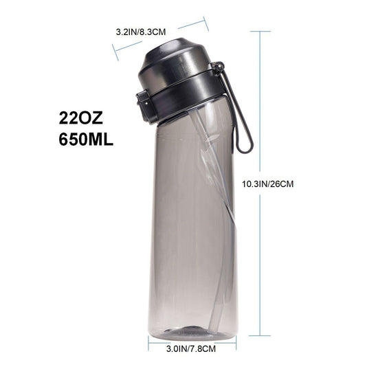 Transparent black 0 Sugar 0 Calorie Scented Water Bottle