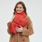 USB Heated White Duck Down Neck Warmer Black