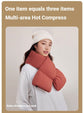 USB Heated White Duck Down Neck Warmer-Wine Red
