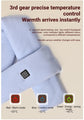 USB Rechargeable Graphene Heated Neck Warmer Gray