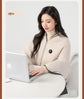 USB Washable Heated Shawl-No Power Bank Included-Apricot