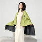 USB Washable Heated Shawl-No Power Bank Included-Green
