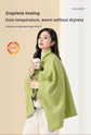 USB Washable Heated Shawl-No Power Bank Included-Red