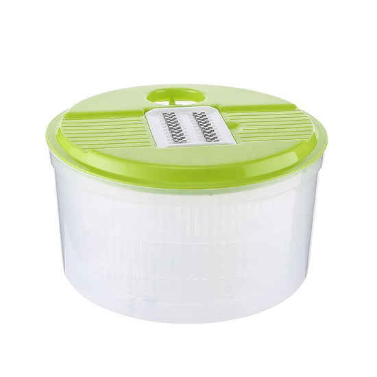 Vegetable washing basket-Green 2in1 with Julienne and Slicing Function
