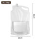 Outdoor portable folding water storage bag-3L transparent